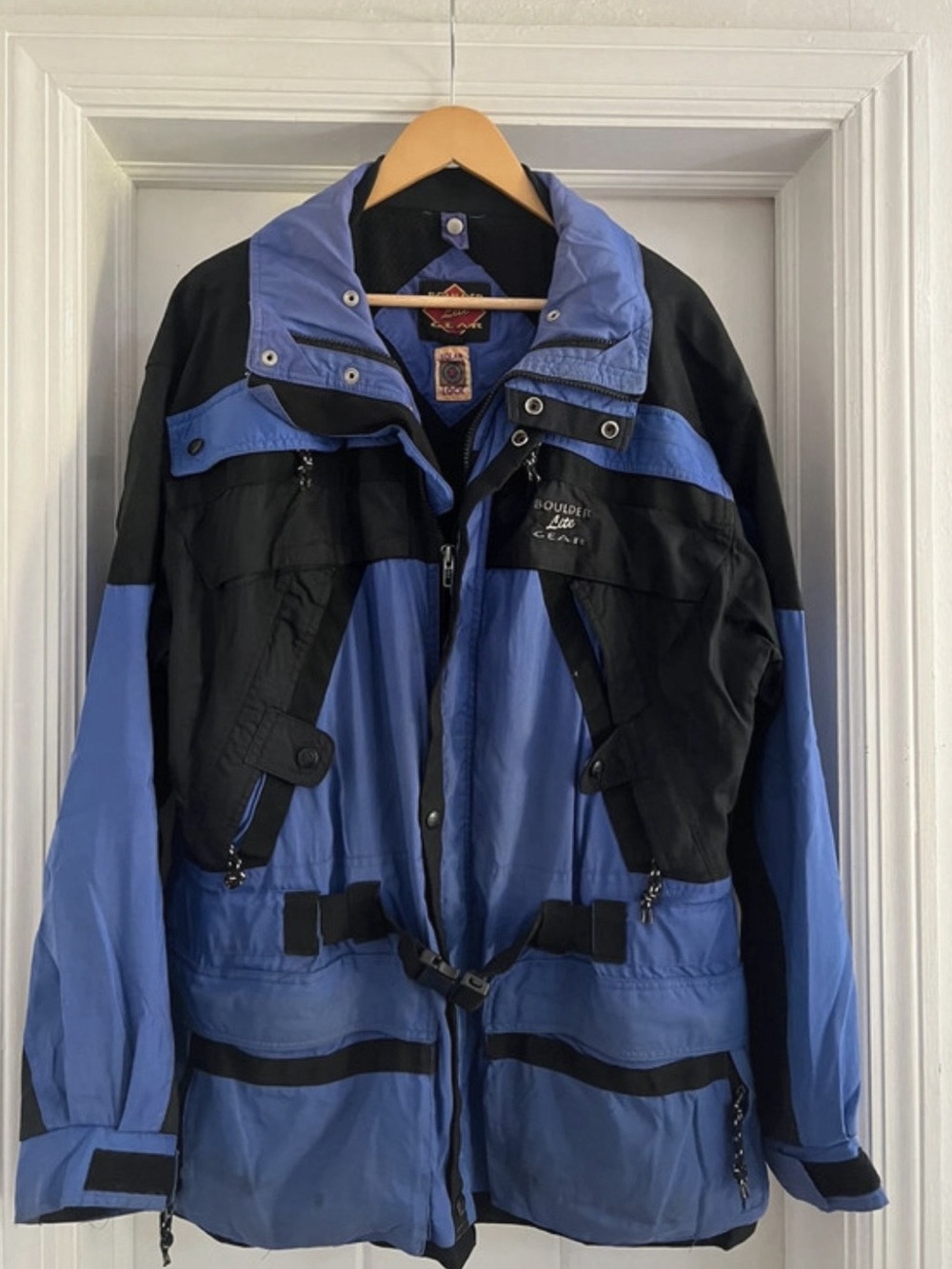 Vintage Boulder Lite Gear Solar Lock Ski Jacket Blue & Black